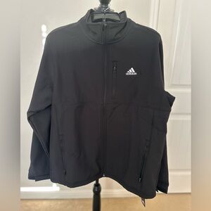Adidas‎ Golf Softshell, Fleece Lined, Full Zip Golf Jacket Black Medium. NWT.